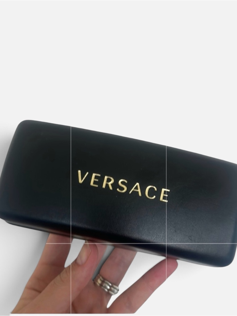 Authentic Versace Black & Gold Large Sunglass/ Eyewear Hard Shell Case